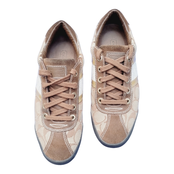 Coach Women's Meagan Suede Signature Logo Casual Fashion Sneakers Size  US 8M. - Picture 9 of 9